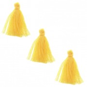 Imitation cotton tassels 26-30 mm Yellow x10