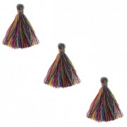 Imitation cotton tassels 26-30 mm Multicolored/Pink  x10|raw }}