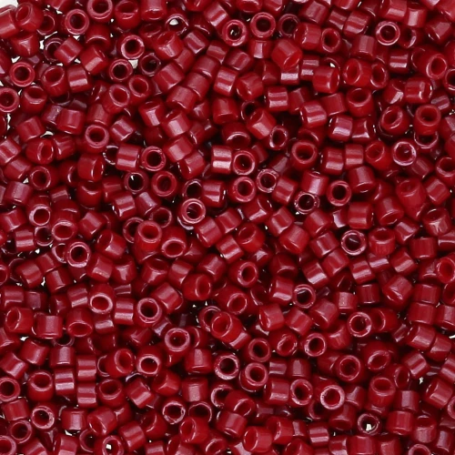 Miyuki Delica 11/0 DB0654 - Dyed Opaque Cranberry