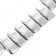 Czech Glass beads Carrier Bead 2 holes 11 x 22 mm Labrador x6