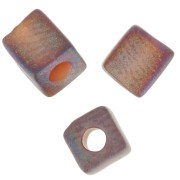 Cubes Miyuki 4mm SB4-134FR - Tr Dark Topaz Mat AB x10g|raw }}
