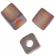 Cubes Miyuki 4mm SB4-134FR - Tr Dark Topaz Mat AB x10g