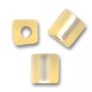Cubes Miyuki 4mm SB4-3F - Gold Silver Lined Mat x10g