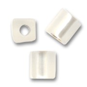 Cubes Miyuki 4mm SB4-1F - Crystal Silver Lined Mat x10g