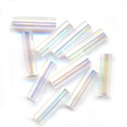 Miyuki Bugles 6mm BGL-250 - Crystal AB x10g