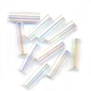 Miyuki Bugles 6mm BGL-250 - Crystal AB x10g