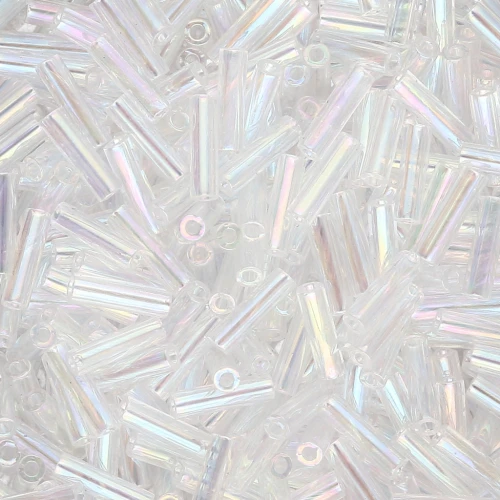 Miyuki Bugles 6mm BGL-250 - Crystal AB x10g