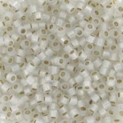 Miyuki Delica 11/0 DB0221 - White Opal Gilt Lined