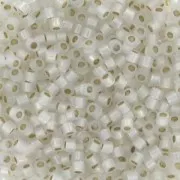 Miyuki Delica 11/0 DB0221 - White Opal Gilt Lined
