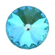 PureCrystal 1122 Rivoli Cabochon 12 mm Crystal Laguna DeLite x1