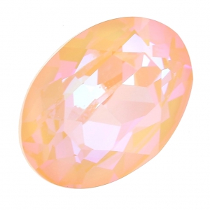 PureCrystal 4120 Oval Fancy Stone 14x10 mm Crystal Peach DeLite x1