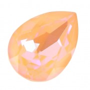 PureCrystal 4320 Pear Fancy Stone 14x10 mm Crystal Peach DeLite x1|raw }}