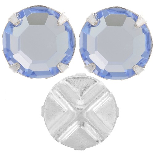 Sew-on rhinestones 8mm Light Sapphire