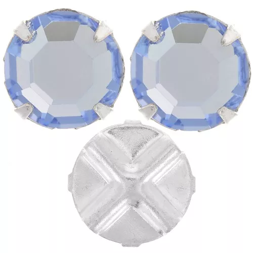Sew-on rhinestones 8mm Light Sapphire