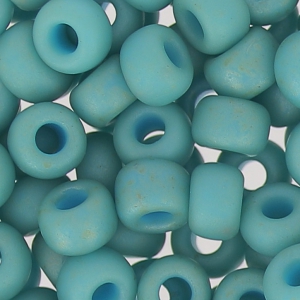 Miyuki Seed beads 6/0 1251 - Metallic Turquoise Mat