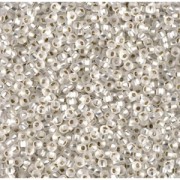 Miyuki Seed beads 11/0 1F - Crystal Silver Lined Mat