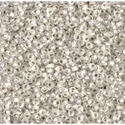 Miyuki Seed beads 11/0 1F - Crystal Silver Lined Mat