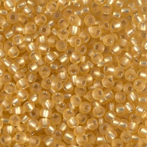 Miyuki Seed beads 11/0 3F - Gold Silver Lined Mat
