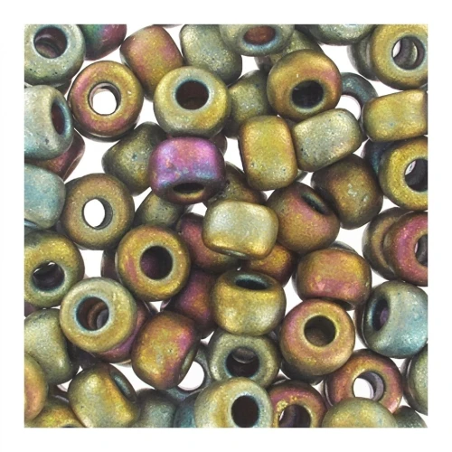 Miyuki Seed beads 8/0 2035 - Metallic Khaki Iris Mat