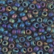 Miyuki Seed beads 8/0 401FR - Black AB Mat|raw }}