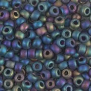Miyuki Seed beads 8/0 401FR - Black AB Mat
