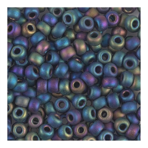 Miyuki Seed beads 8/0 401FR - Black AB Mat