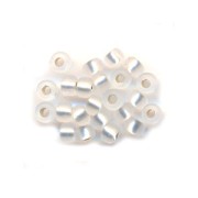 Miyuki Seed beads 8/0 1F - Crystal Silver Lined Mat