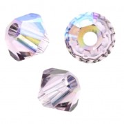 PureCrystal 5328 Crystal Bicones 3 mm Amethyst Shimmer 2X x50
