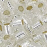 Miyuki Delica 8/0 DBL0041 - Crystal Silver Lined x8g