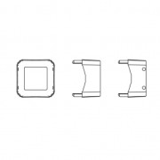 Setting for PureCrystal Kaleidoscope Square 4499 10 mm Gold Tone x1