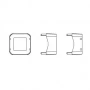 Setting for PureCrystal Kaleidoscope Square 4499 10 mm Gold Tone x1