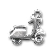 Vespa charm 16mm Old silver charm x1|raw }}