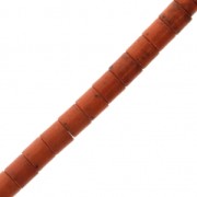 Tube Beads 4x4 mm Howlite imitation x38 cm - Orange x1|raw }}