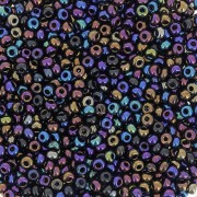 Preciosa Seed beads 11/0 2 mm - Jet AB x20g|raw }}