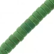 Bead Rondelles 6x3 mm Howlite imitation x38cm - Green x1