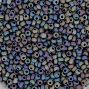 Preciosa Seed beads 11/0 2 mm - Jet Mat AB x20g