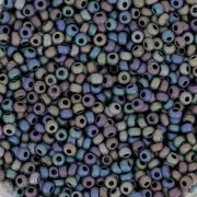 Preciosa Seed beads 11/0 2 mm - Jet Mat AB x20g