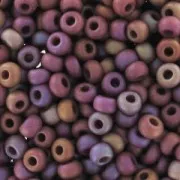 Preciosa Seed Beads 11/0 2 mm - Brown Matte AB x 20 g
