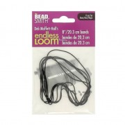 Elastic bands Endless Loom for bead weaving base - band of 20.3 cm Black x 6|raw }}
