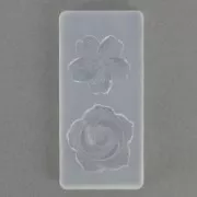 Silicone mold to make resin Flower Patterns 39x20 mm x1