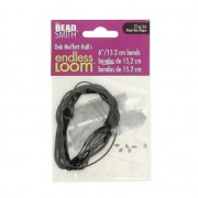 Elastic bands Endless Loom for bead weaving base - band of 15.2 cm Black x 12|raw }}
