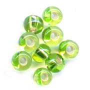Preciosa Seed beads 5/0 4.5 mm - Yellow Peridot Silver Lined x20g