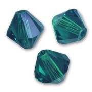 PureCrystal 5328 Crystal Bicones 3mm Emerald x50|raw }}