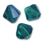PureCrystal 5328 Crystal Bicones 3mm Emerald x50