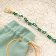 PureCrystal 5328 Crystal Bicones 3mm Emerald x50