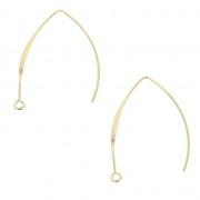 Metal Earwires 36 mm Gold Tone x2|raw }}