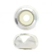 925 Sterling Silver Stopper Bead 6.6 mm with a hole of 2 mm x1