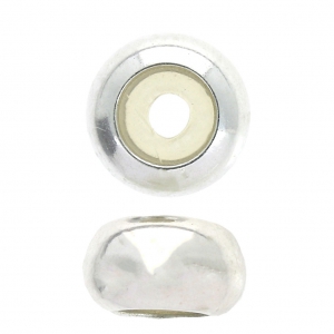 925 Sterling Silver Stopper Bead 6.6 mm with a hole of 2 mm x1