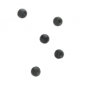 Small round 3 mm cabochons - Hematite x5