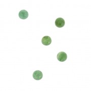 Small round 3 mm cabochons - Aventurine x5